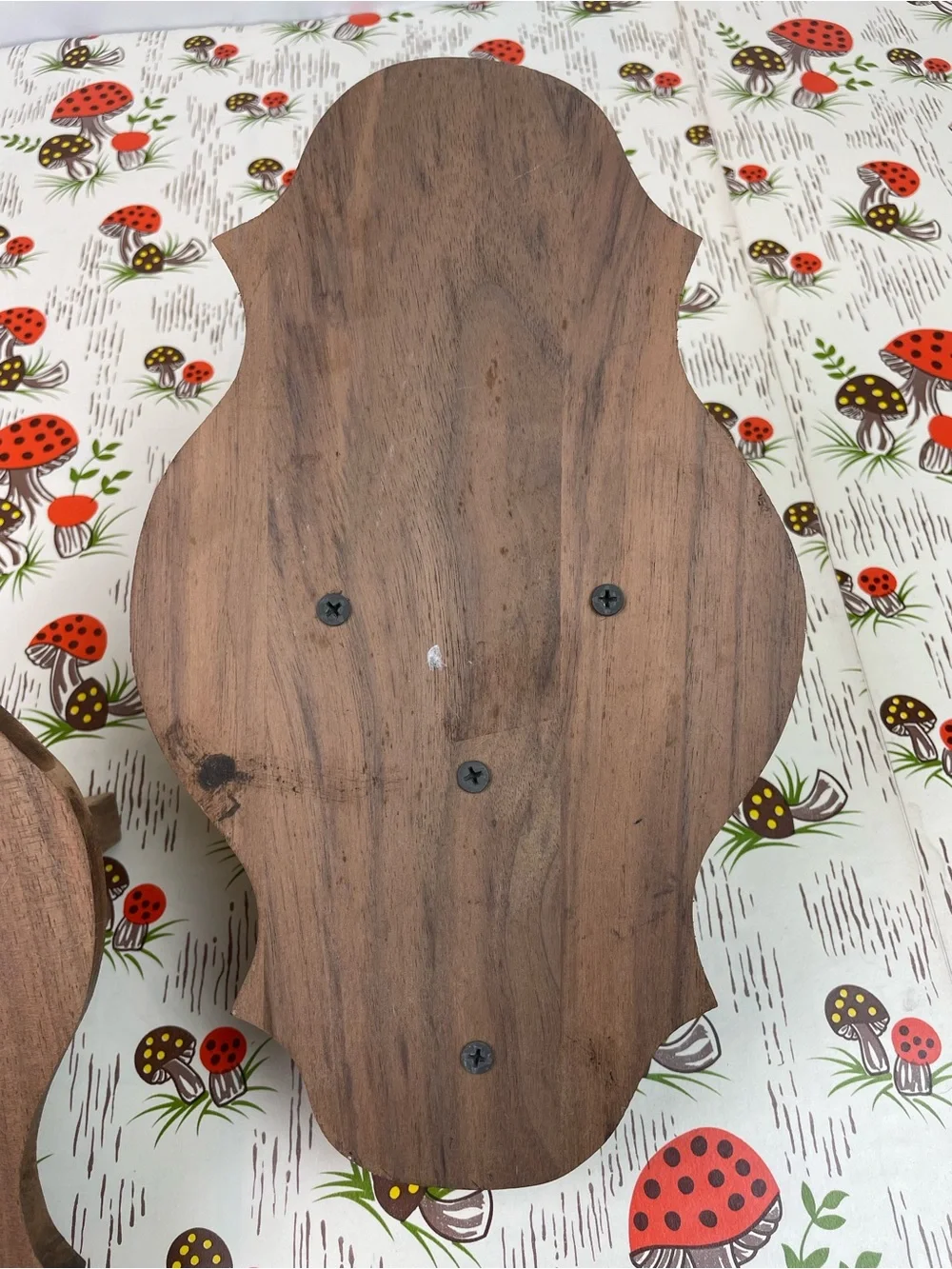 Handmade Wooden Pair of Shelves MCM Trinket Display